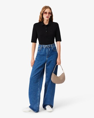 Polo L.12.D slim fit manches trois-quarts