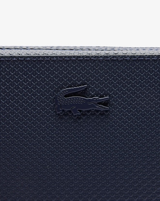 Trousse zipp&eacute;e Chantaco en cuir piqu&eacute;