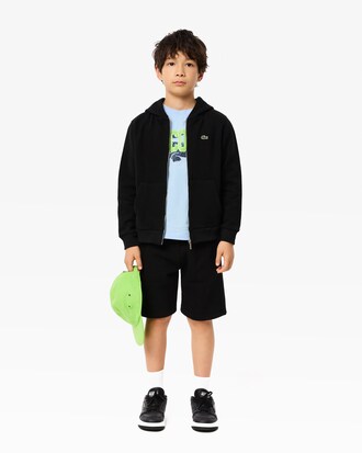 Sweatshirt zippé à capuche molleton