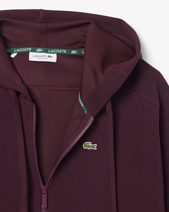Sweatshirt &agrave; capuche zipp&eacute; en Piqu&eacute;
