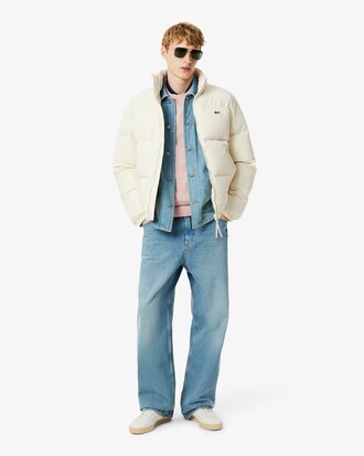 Pull coton uni col rond