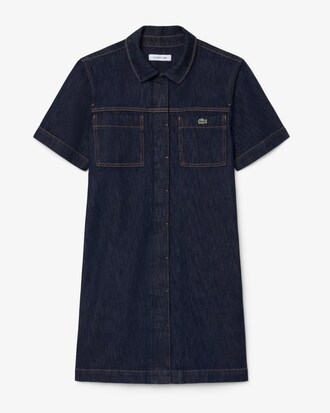 Robe manches courtes denim