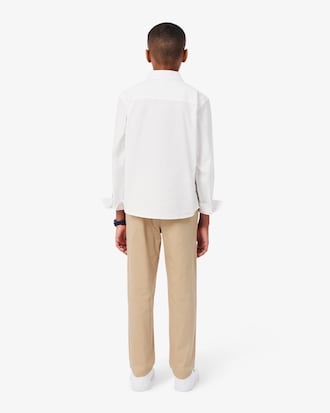 Pantalon chino gabardine de coton stretch