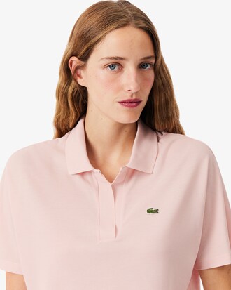 Polo relaxed fit Piqu&eacute; fluide