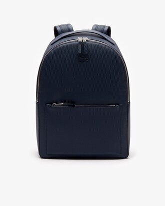 Sac &agrave; dos zipp&eacute; Chantaco en cuir souple uni