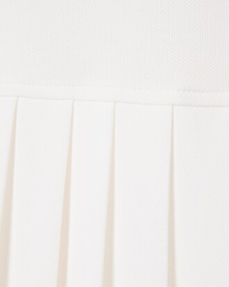 Robe polo pliss&eacute;e Piqu&eacute; stretch
