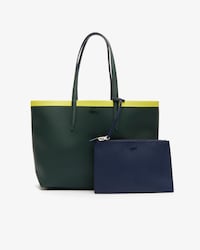 Sac cabas réversible Anna en toile enduite avec bande contrastée