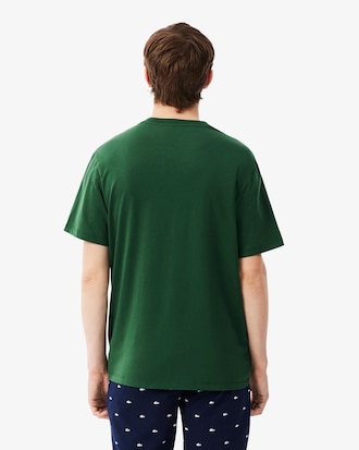 T-shirt d'int&eacute;rieur coton imprim&eacute; crocodile
