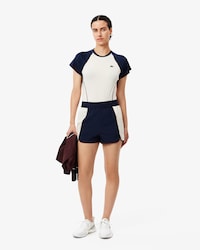 Short Sport stretch taffetas diamanté