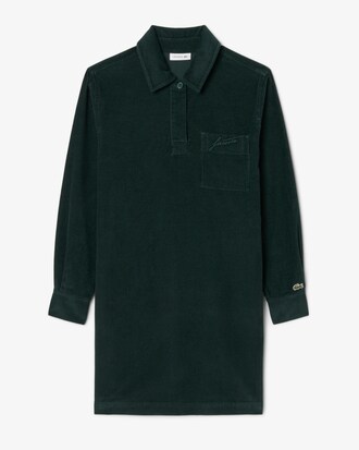 Robe polo oversize velours