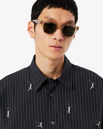 Chemise relaxed fit coton brod&eacute;