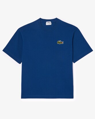 T-shirt loose fit coton épais avec badge