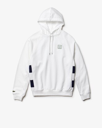 Sweatshirt à capuche en molleton avec empiècements