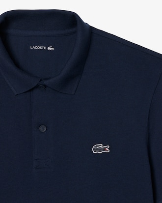 Polo regular fit en coton m&eacute;lang&eacute;