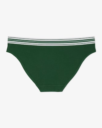 Culotte coton stretch ceinture contrastée