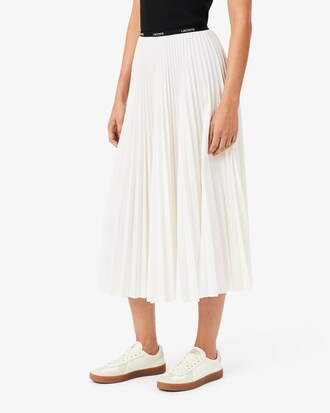 Jupe longue pliss&eacute;e taille &eacute;lastiqu&eacute;e