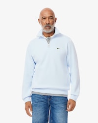 Sweatshirt zippé interlock col montant