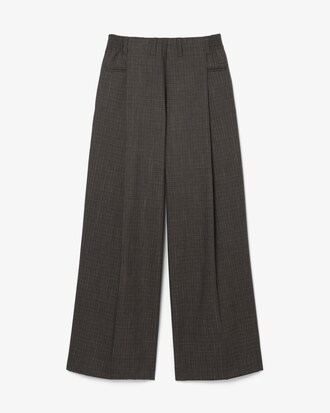 Pantalon tailleur oversize laine D&eacute;fil&eacute;
