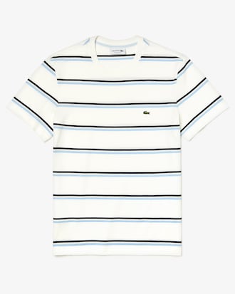 T-shirt col rond en coton à rayures