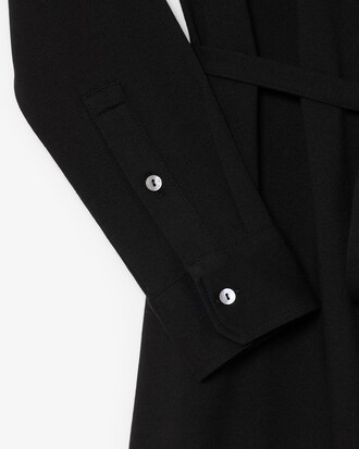Robe polo portefeuille mini Piqu&eacute; stretch