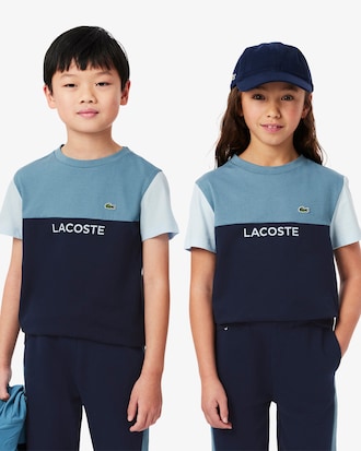 T-shirt color-block coton