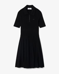 Robe col polo pliss&eacute;e