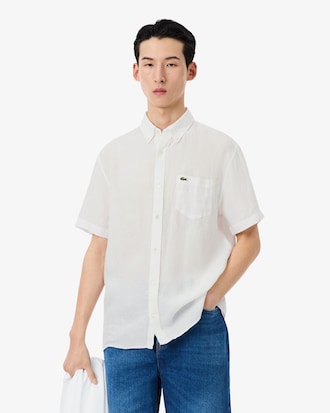 Chemise manches courtes en lin