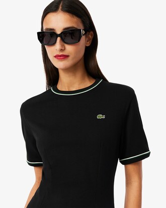 Robe t-shirt jersey à liserés