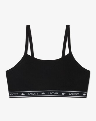 Brassi&egrave;re coton stretch bande sigl&eacute;e