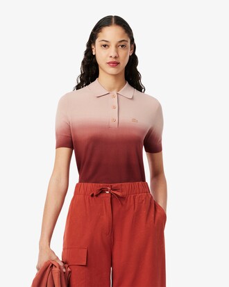 Polo classic fit maille effet dégradé