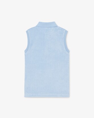 Polo sans manches en tissu &eacute;ponge