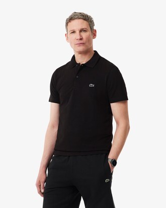 Polo regular fit en coton m&eacute;lang&eacute;