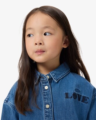 Chemise denim avec badge