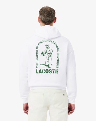 Sweatshirt &agrave; capuche loose fit imprim&eacute;