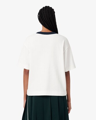 T-shirt jersey broderie oversize