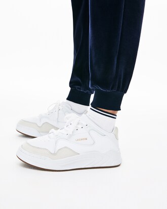 City jogging en velours bouclette uni avec chevilles resserrées