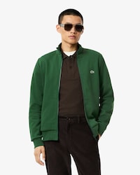 Sweatshirt zippé molleton col montant