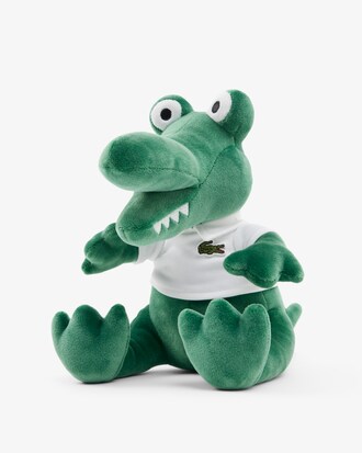 Peluche crocodile polo sigl&eacute;