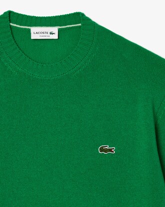 Pull en laine cardée col rond