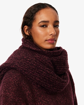 &Eacute;charpe maille moulin&eacute;e laine m&eacute;lang&eacute;e