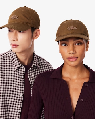 Casquette badge twill de coton