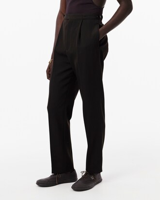 Pantalon plis laine Défilé