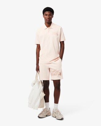 Short molleton de coton graphique