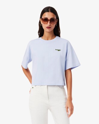 T-shirt d&eacute;contract&eacute; en jersey coton