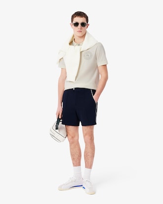 Polo L.12.12 regular fit badge imprimé