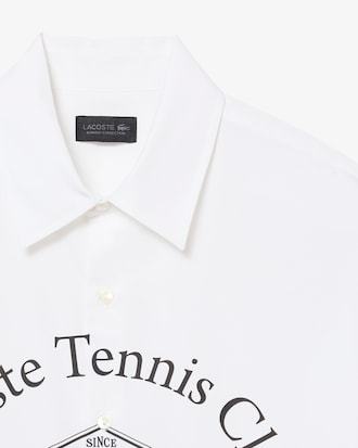 Chemise popeline imprim&eacute; relaxed fit D&eacute;fil&eacute;