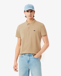 Polo regular fit en coton m&eacute;lang&eacute;