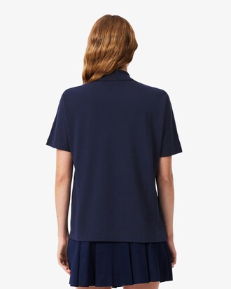 Polo relaxed fit Piqu&eacute; fluide