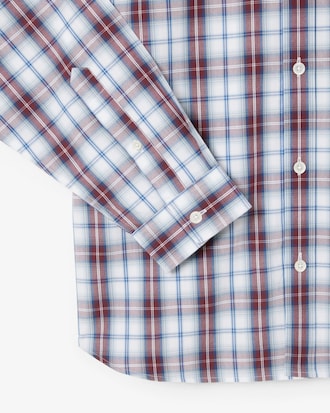 Chemise regular fit popeline à carreaux