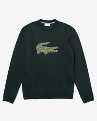 Sweatshirt &agrave; col rond en molleton avec badge multi croc